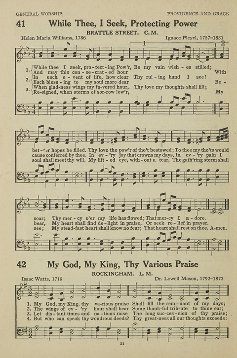 New Baptist Hymnal: containing standard and Gospel hymns and responsive readings page 32