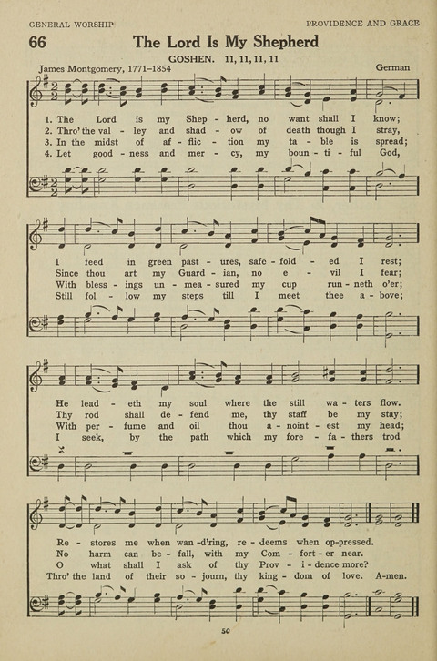 New Baptist Hymnal: containing standard and Gospel hymns and responsive readings page 50