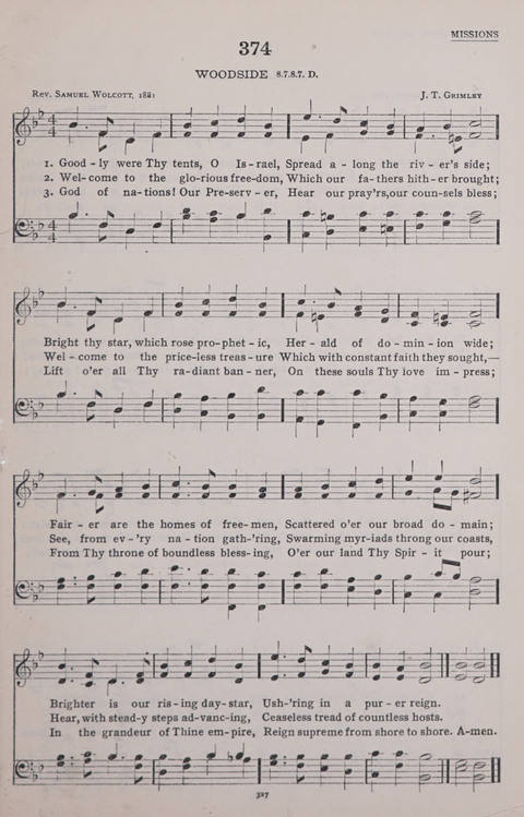 The New Baptist Praise Book: or hymns of the centuries page 327