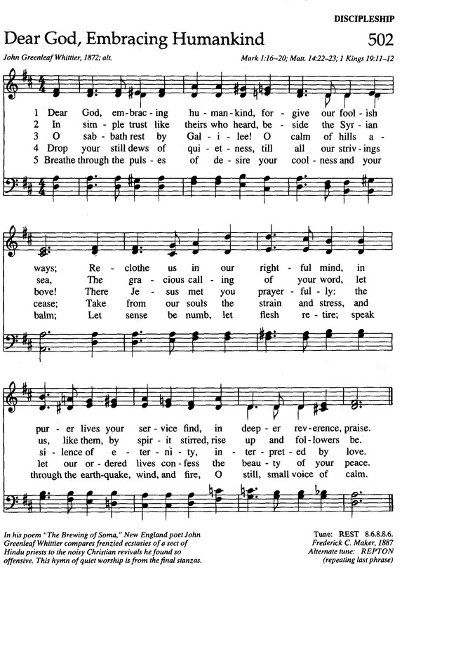 The New Century Hymnal page 606