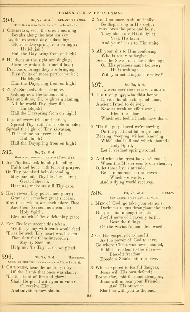 The New Congregational Hymn and Tune Book, for Public, Social and Private  Worship page 198