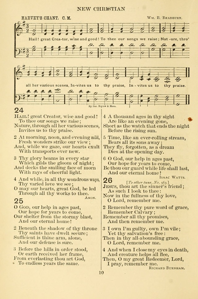 New Christian Hymn and Tune Book page 10