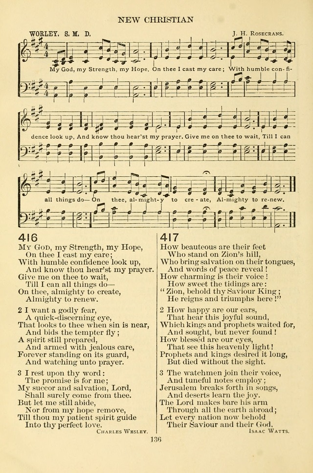 New Christian Hymn and Tune Book page 136