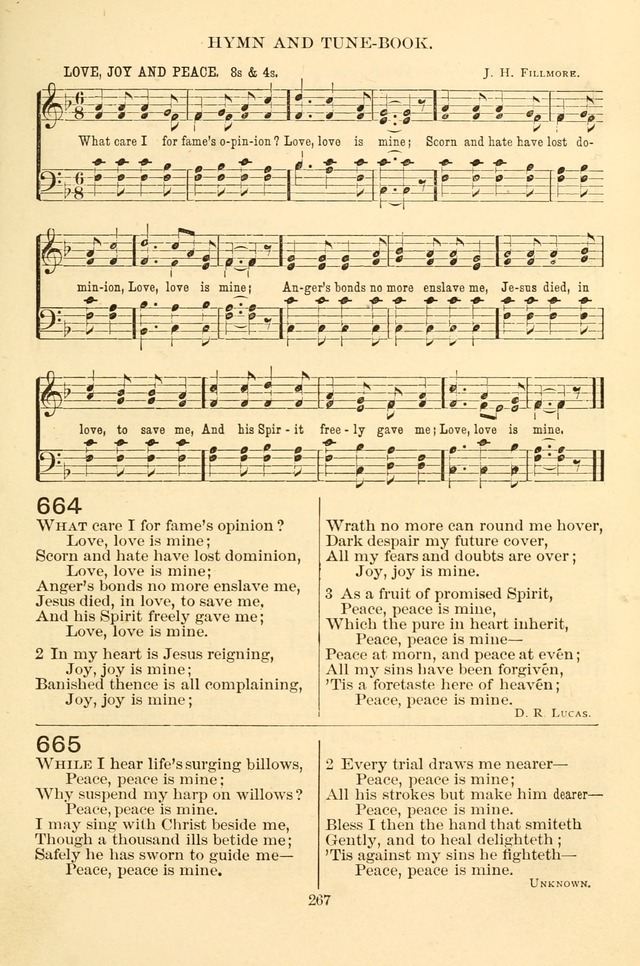 New Christian Hymn and Tune Book page 267