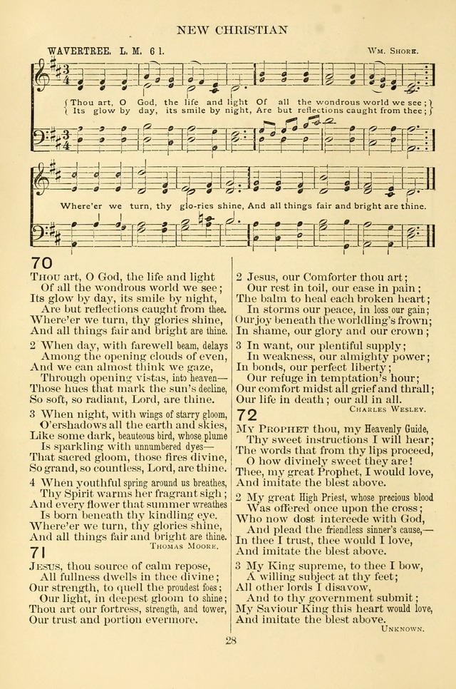 New Christian Hymn and Tune Book page 28
