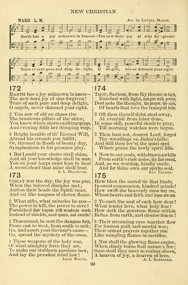 New Christian Hymn and Tune Book page 60