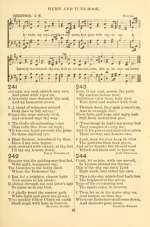 New Christian Hymn and Tune Book page 81