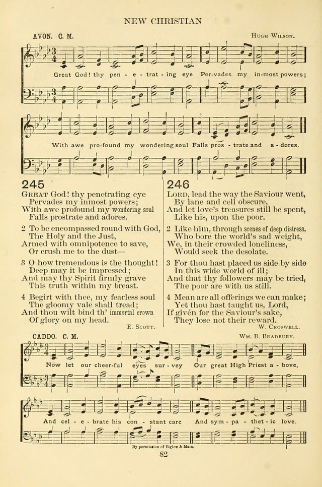 New Christian Hymn and Tune Book page 82