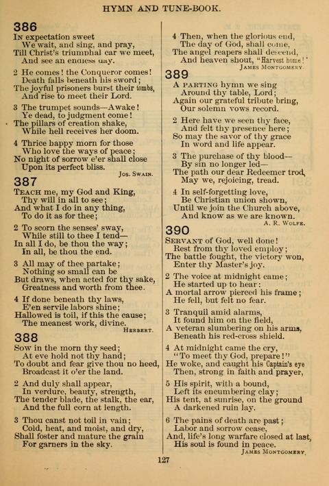 New Christian Hymn and Tune Book page 126