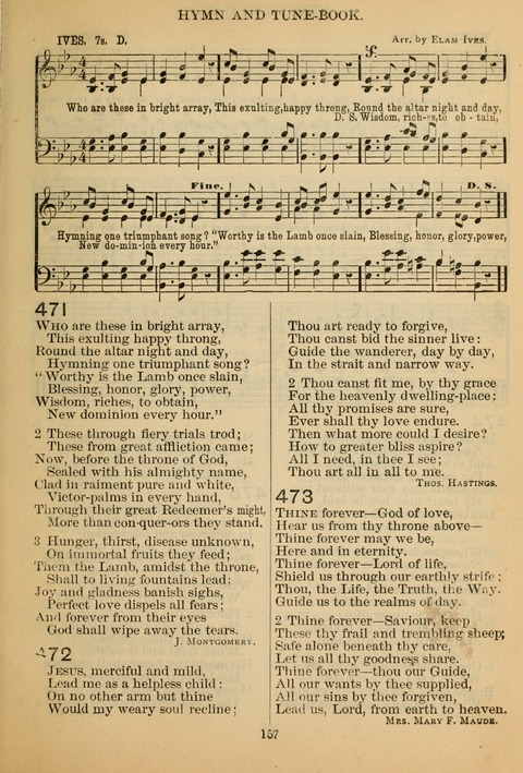 New Christian Hymn and Tune Book page 156