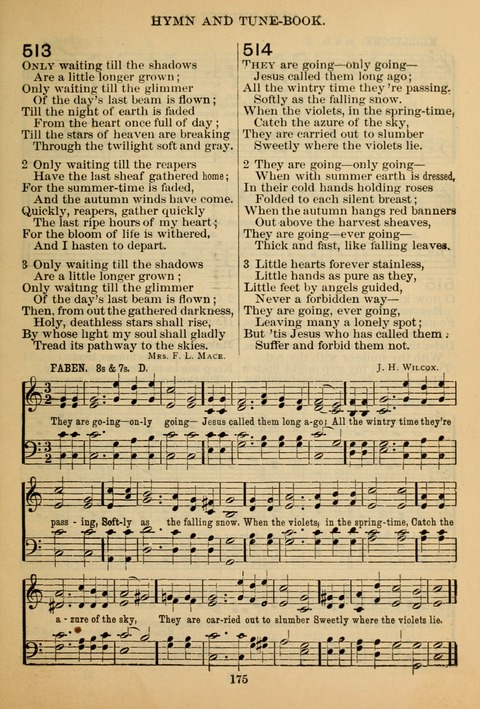 New Christian Hymn and Tune Book page 174