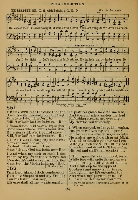 New Christian Hymn and Tune Book page 197