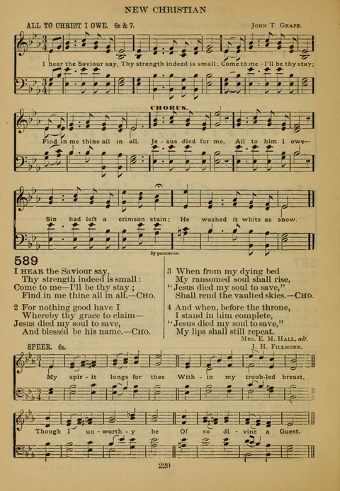 New Christian Hymn and Tune Book page 219