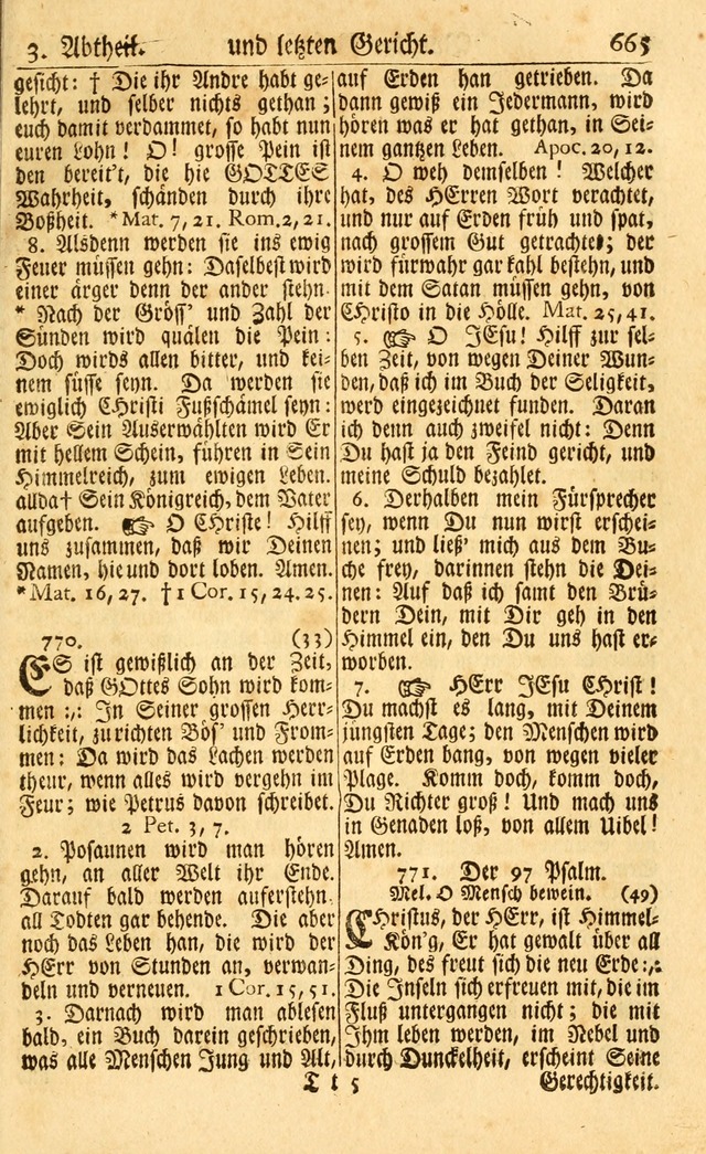 Neu-Eingerichtetes Gesang-Buch in Sich Haltend eine Sammlung (mehrentheils alter) Schöner lehr-reicher underbailicher Lieder... page 671