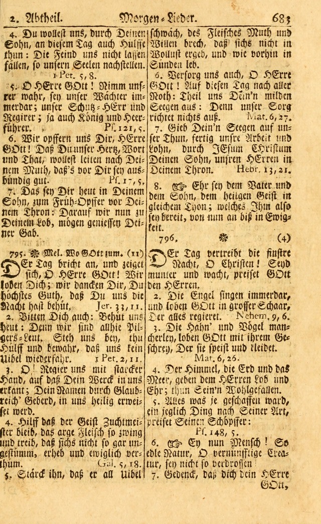 Neu-Eingerichtetes Gesang-Buch in Sich Haltend eine Sammlung (mehrentheils alter) Schöner lehr-reicher underbailicher Lieder... page 689