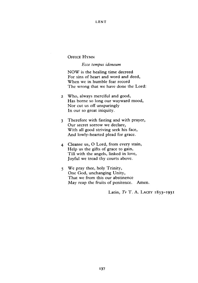 The New English Hymnal page 137