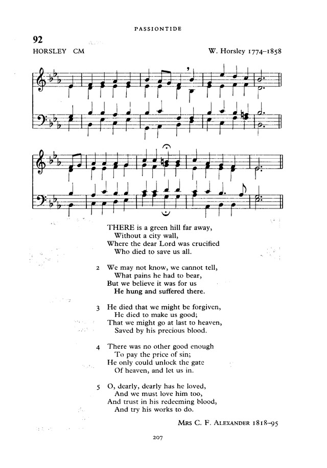 The New English Hymnal page 207