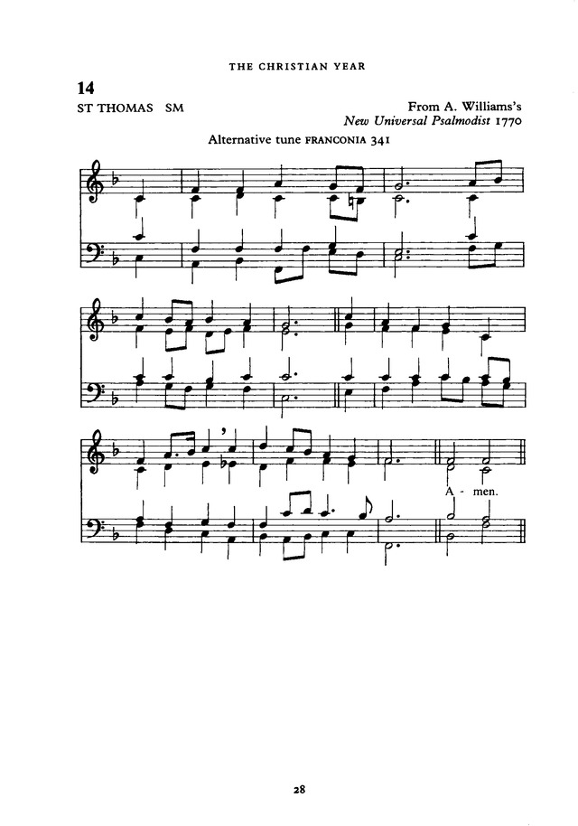 The New English Hymnal page 28