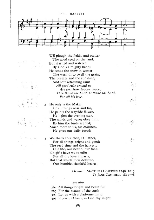 The New English Hymnal page 586