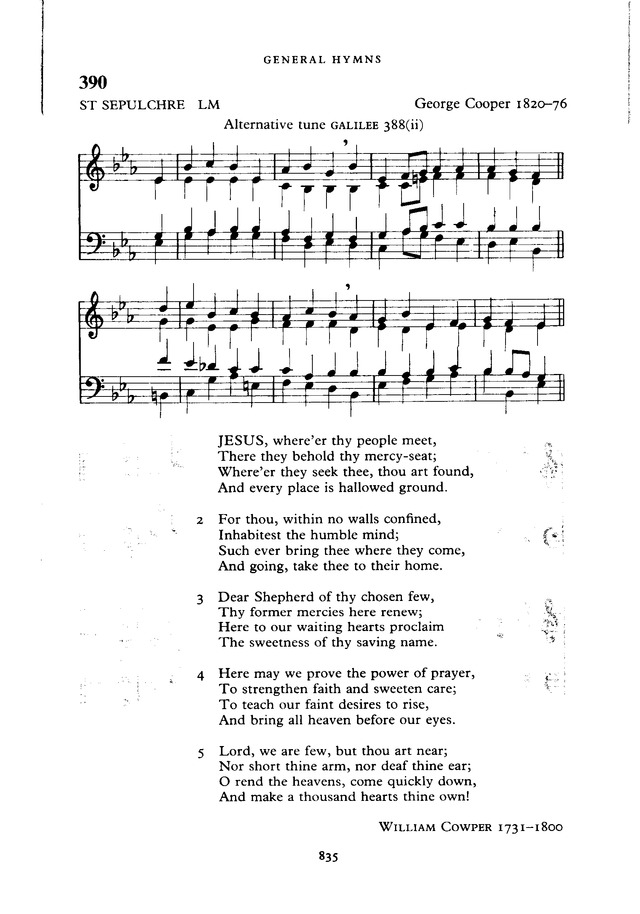 The New English Hymnal page 836