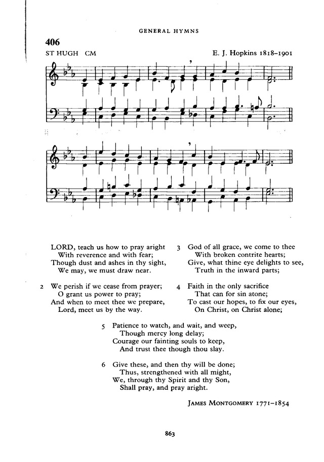 The New English Hymnal page 864