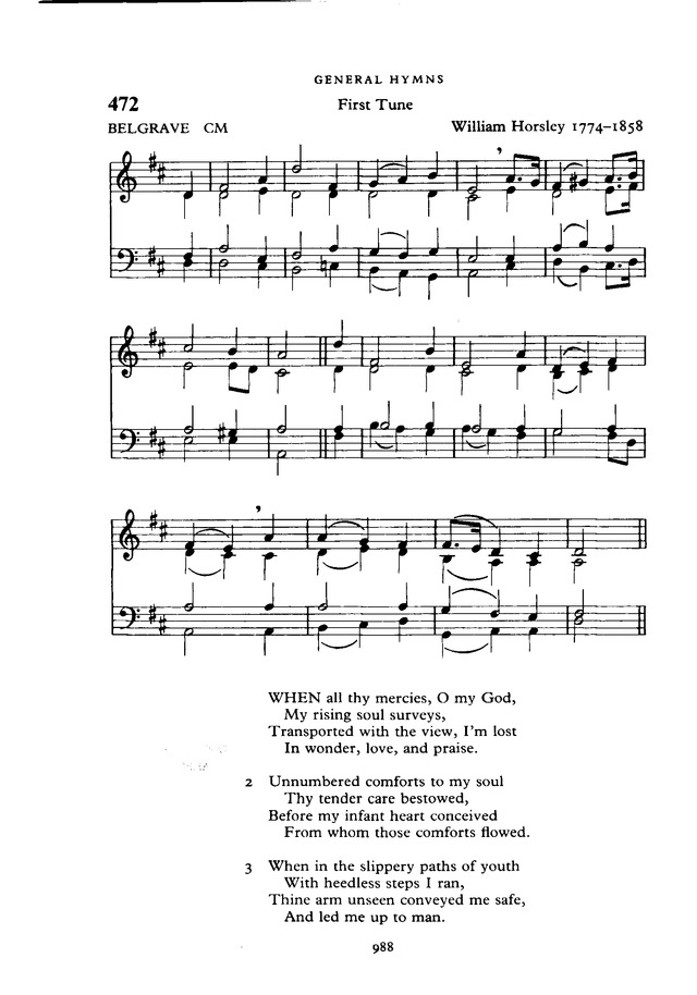 The New English Hymnal page 989