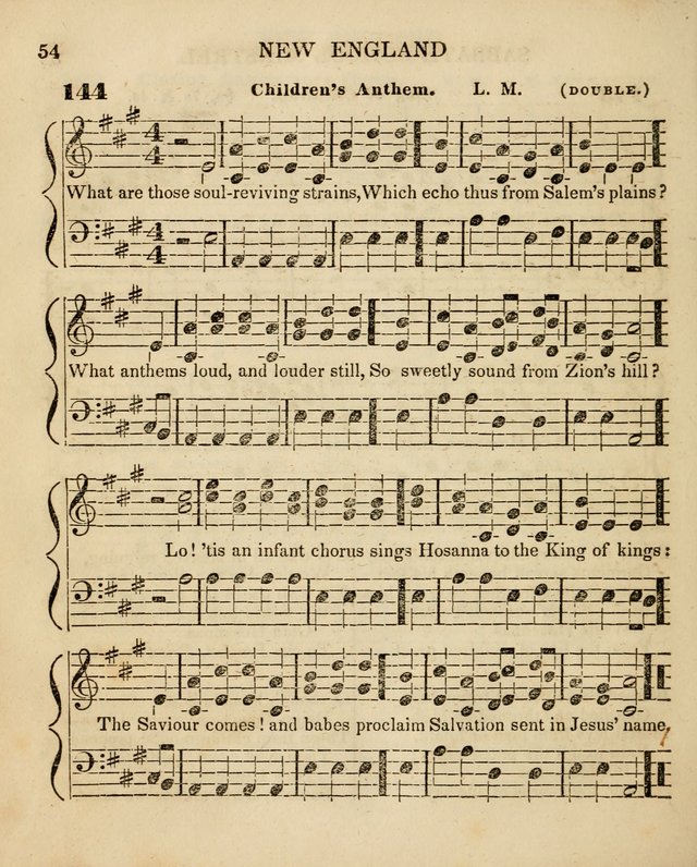The New England Sabbath School Minstrel: a collection of music and hymns adapted to sabbath schools, families, and social meetings page 56