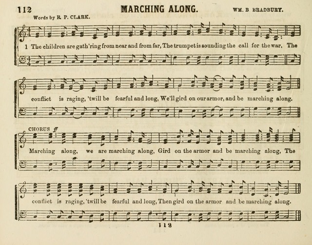 The New Golden Chain of Sabbath School Melodies: containing every piece (music and words) of the golden chain, with abot third additional page 112