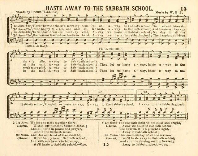 The New Golden Chain of Sabbath School Melodies: containing every piece (music and words) of the golden chain, with abot third additional page 15