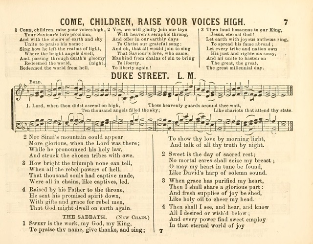 The New Golden Chain of Sabbath School Melodies: containing every piece (music and words) of the golden chain, with abot third additional page 7