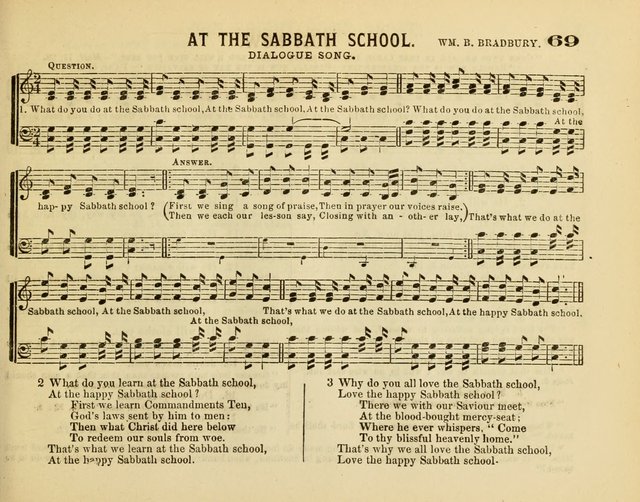 The New Golden Censer: a musical offering to the sabbath schools page 69