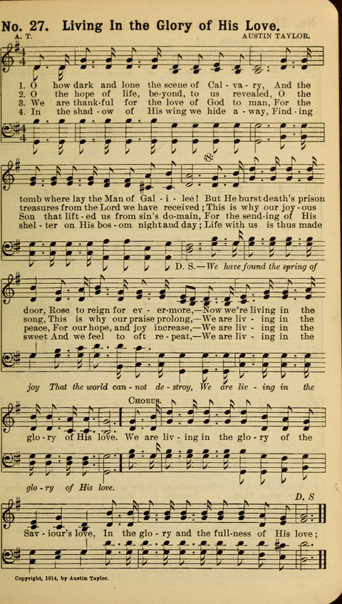 The New Gospel Song Book: A Rare Collection of Songs designed for Christian Work and Worship page 27