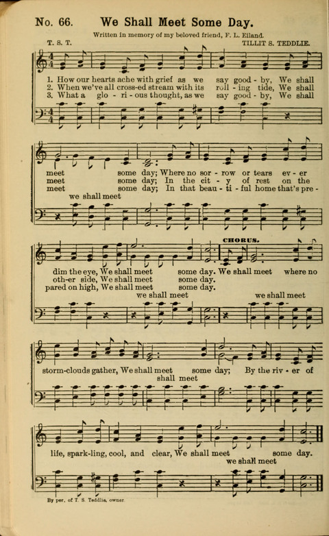 The New Gospel Song Book: A Rare Collection of Songs designed for Christian Work and Worship page 66