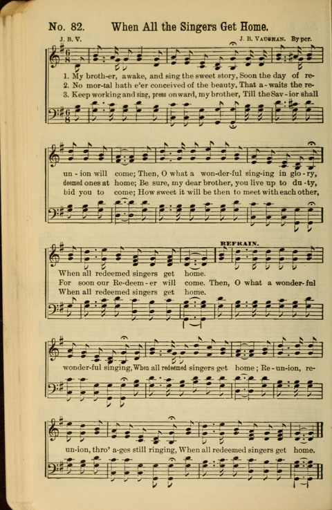 The New Gospel Song Book: A Rare Collection of Songs designed for Christian Work and Worship page 82