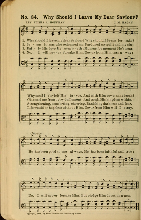 The New Gospel Song Book: A Rare Collection of Songs designed for Christian Work and Worship page 84