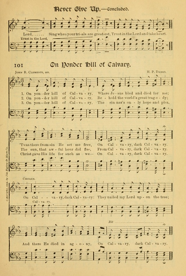 Northfield Hymnal: for use in evangelistic and church services, conventions, sunday schools, and all prayer and social meetings of the church and home page 101