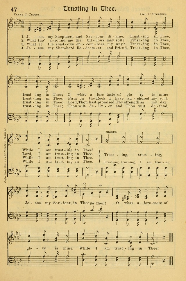 Northfield Hymnal: for use in evangelistic and church services, conventions, sunday schools, and all prayer and social meetings of the church and home page 47