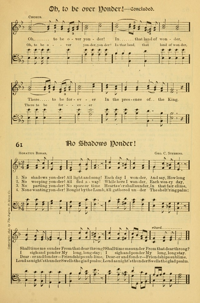 Northfield Hymnal: for use in evangelistic and church services, conventions, sunday schools, and all prayer and social meetings of the church and home page 61