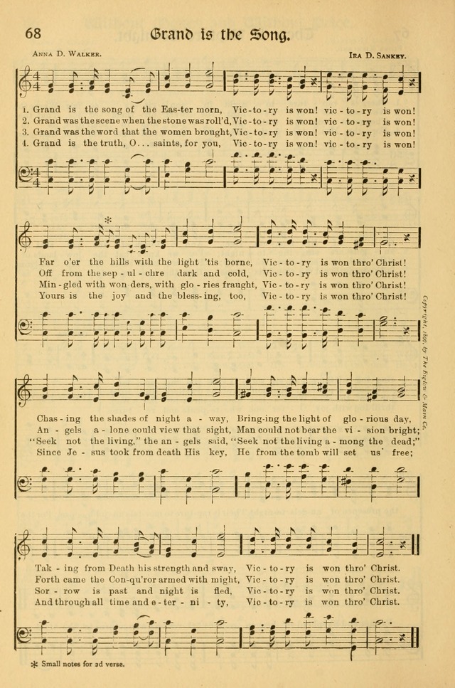 Northfield Hymnal: for use in evangelistic and church services, conventions, sunday schools, and all prayer and social meetings of the church and home page 68