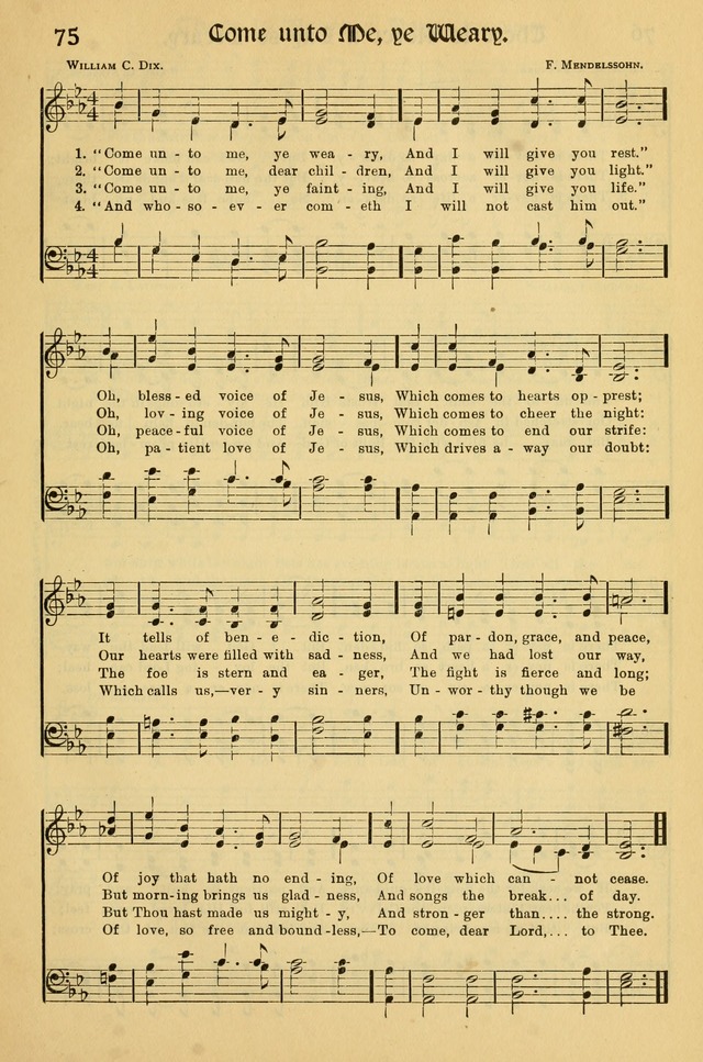 Northfield Hymnal: for use in evangelistic and church services, conventions, sunday schools, and all prayer and social meetings of the church and home page 75