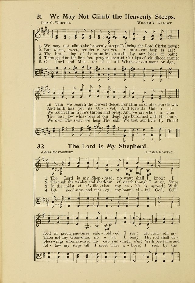 Northfield Hymnal No. 2 page 23