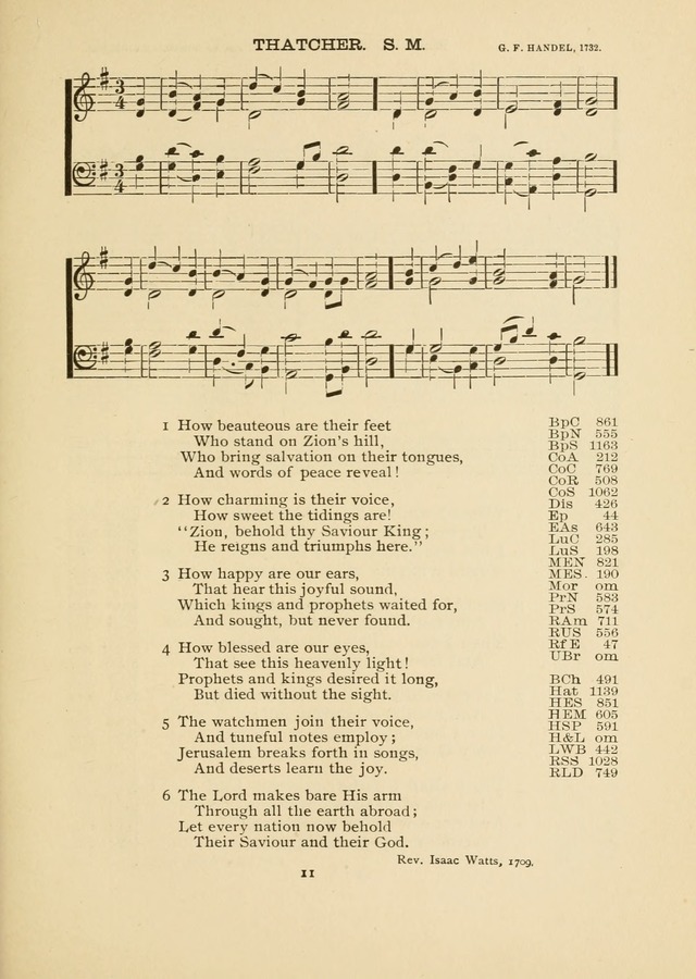 The National Hymn Book of the American Churches: comprising the hymns which are common to the hymnaries of the Baptists, Congregationalists, Episcopalians, Lutherans, Methodists, Presbyterians... page 11