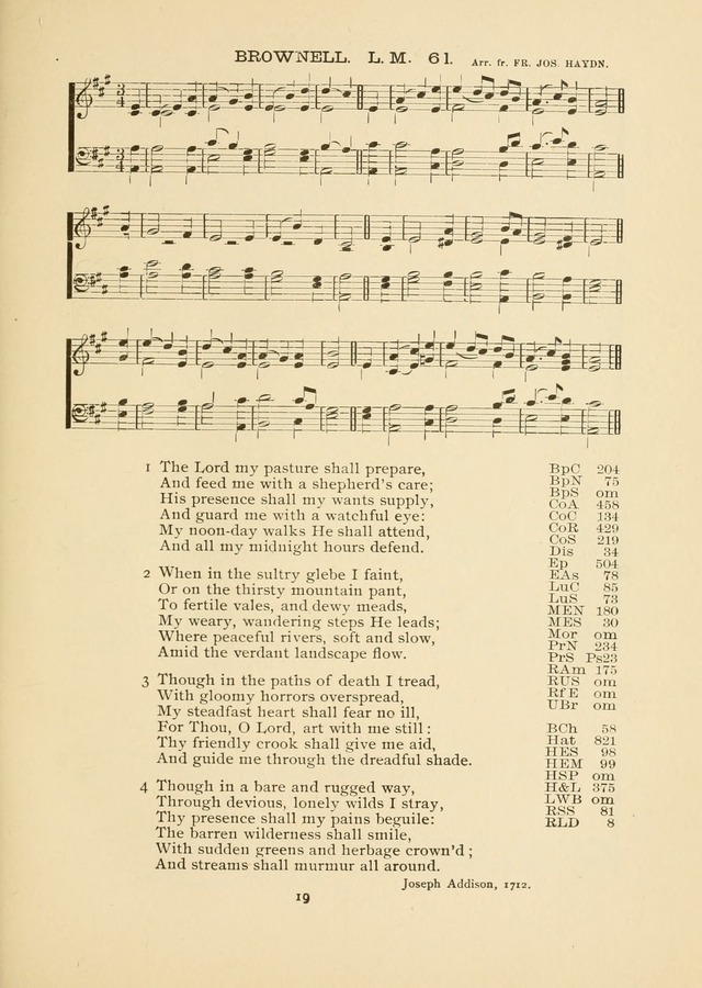 The National Hymn Book of the American Churches: comprising the hymns which are common to the hymnaries of the Baptists, Congregationalists, Episcopalians, Lutherans, Methodists, Presbyterians... page 19