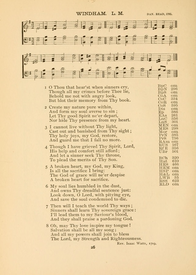 The National Hymn Book of the American Churches: comprising the hymns which are common to the hymnaries of the Baptists, Congregationalists, Episcopalians, Lutherans, Methodists, Presbyterians... page 26