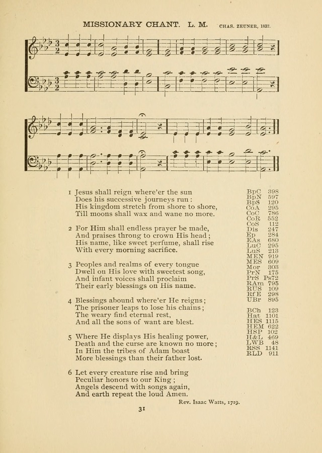 The National Hymn Book of the American Churches: comprising the hymns which are common to the hymnaries of the Baptists, Congregationalists, Episcopalians, Lutherans, Methodists, Presbyterians... page 31