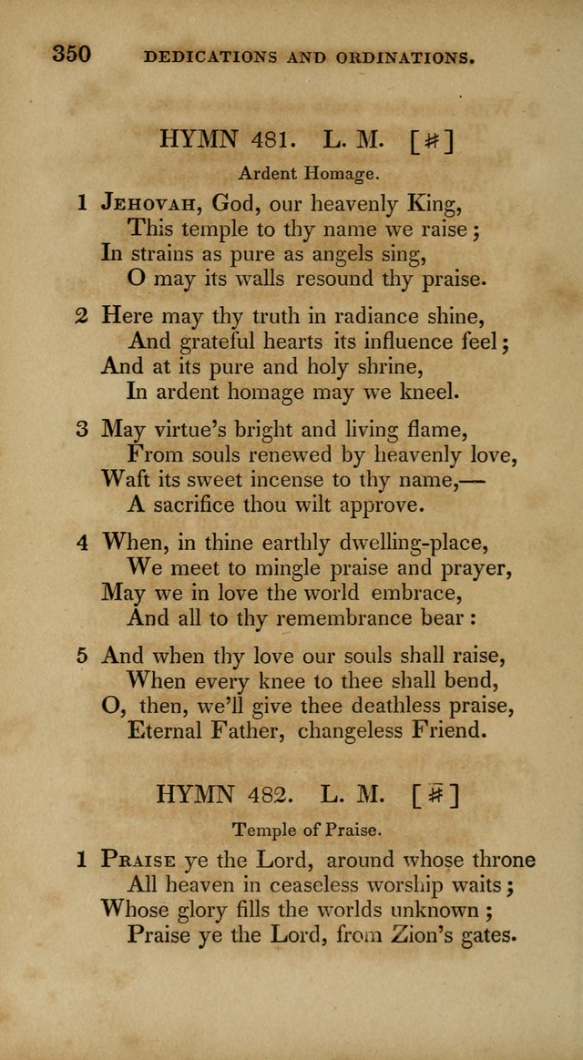 The New Hymn Book, Designed for Universalist Societies: compiled from approved authors, with variations and additions. Second Ed. page 361