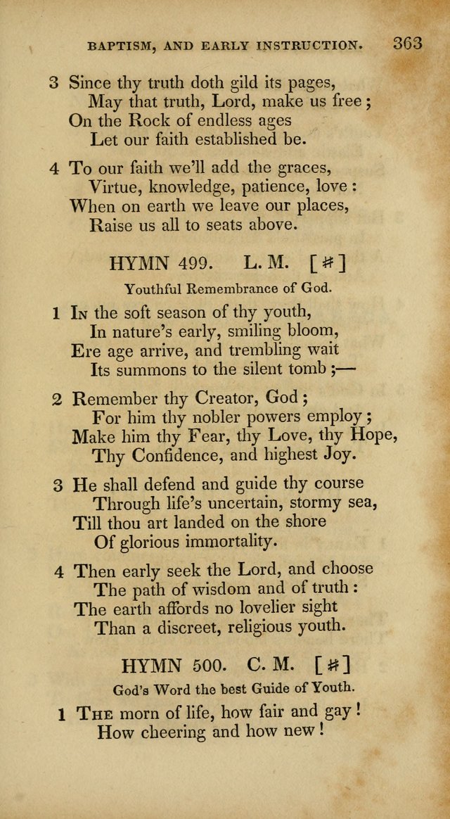 The New Hymn Book, Designed for Universalist Societies: compiled from approved authors, with variations and additions. Second Ed. page 374
