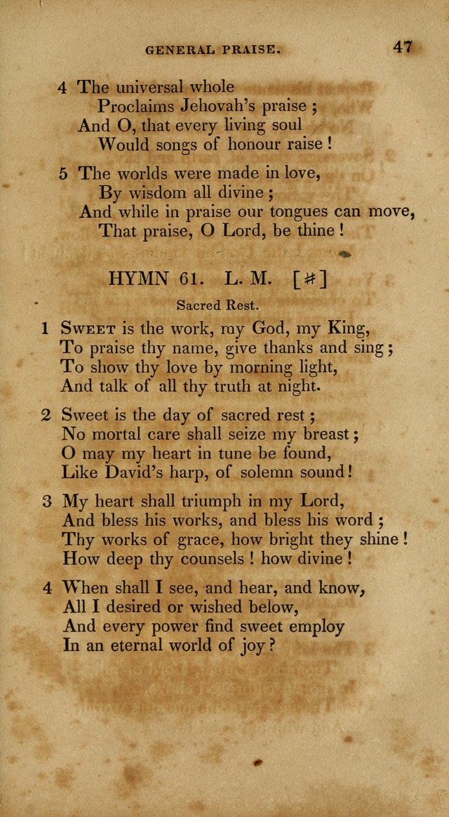 The New Hymn Book, Designed for Universalist Societies: compiled from approved authors, with variations and additions. Second Ed. page 58