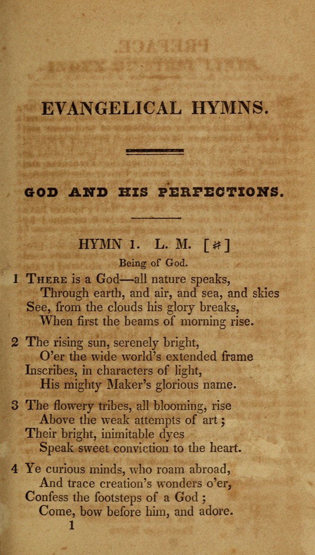 The New Hymn Book, Designed for Universalist Societies: compiled from approved authors, with variations and additions (9th ed.) page 1
