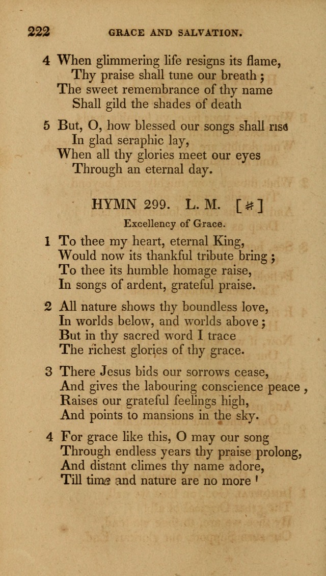 The New Hymn Book, Designed for Universalist Societies: compiled from approved authors, with variations and additions (9th ed.) page 222